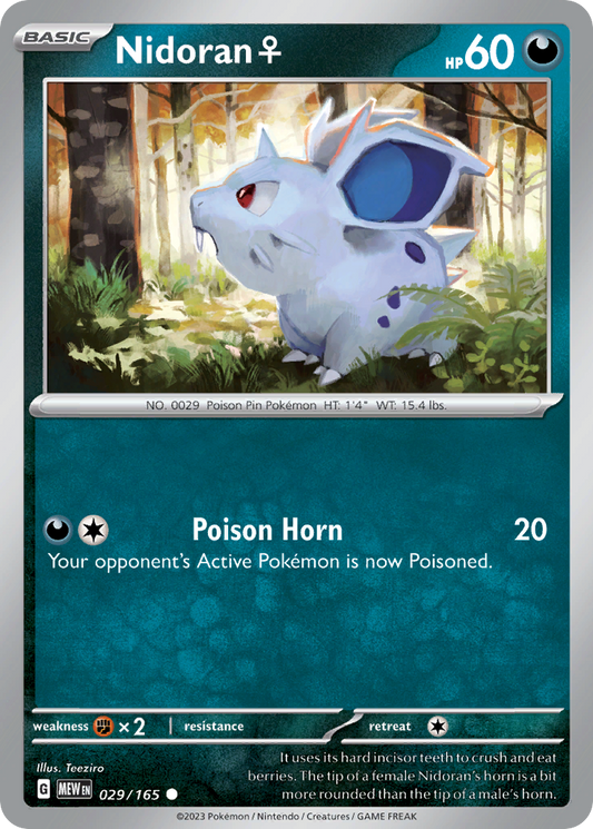 Nidoran Female 029/165 - Reverse Holo