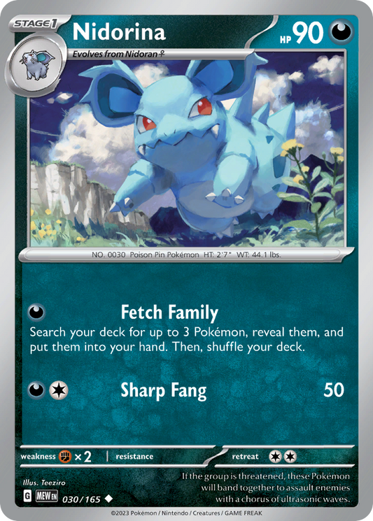 Nidorina 030/165 - Reverse Holo