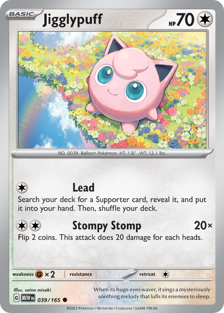 Jigglypuff 039/165 - Reverse Holo