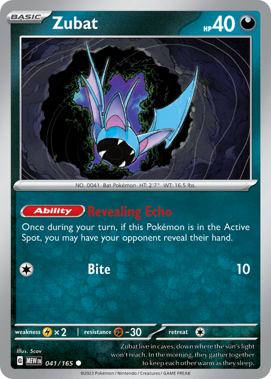 Zubat 041/165 - Reverse Holo