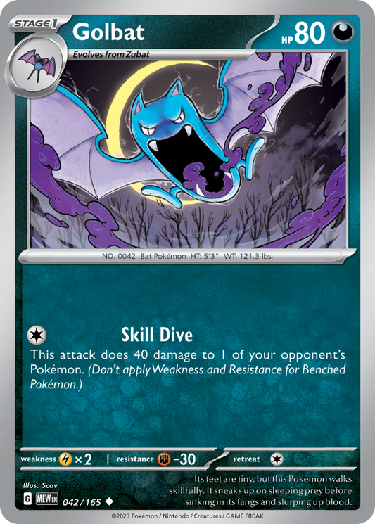 Golbat 042/165 - Reverse Holo