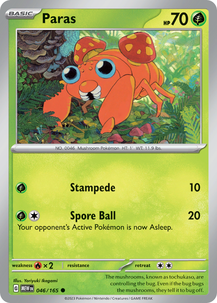 Paras 046/165 - Reverse Holo