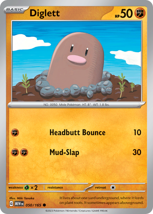 Diglett 050/165 - Reverse Holo