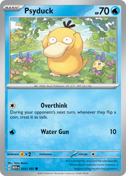Psyduck 054/165 - Reverse Holo