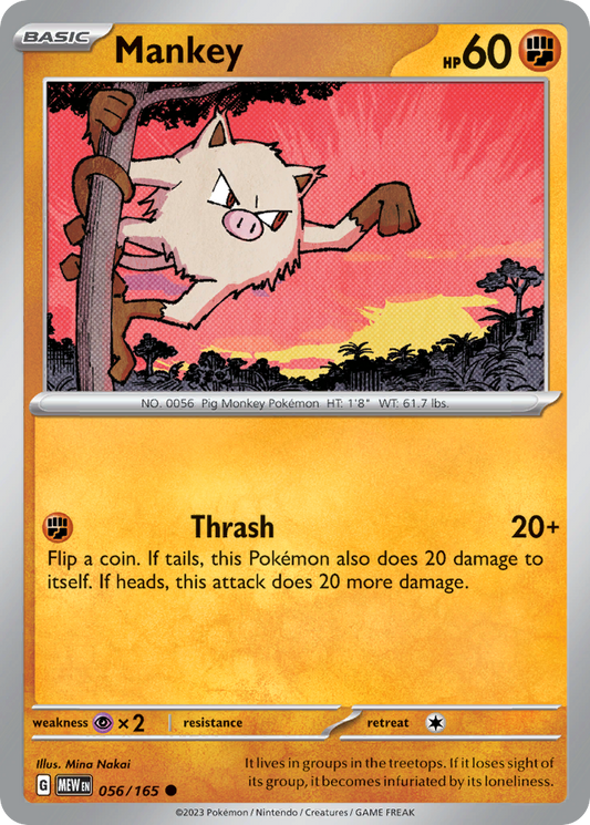 Mankey 056/165 - Reverse Holo