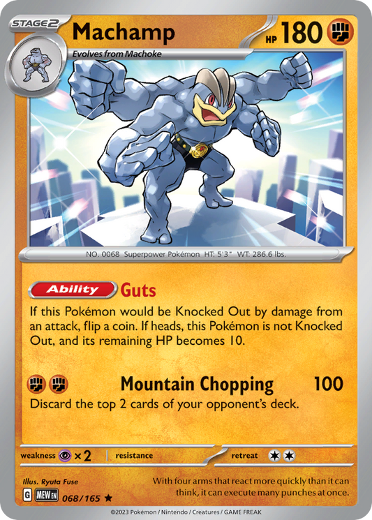 Machamp 068/165 - Reverse Holo