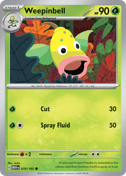 Weepinbell 070/165 - Reverse Holo