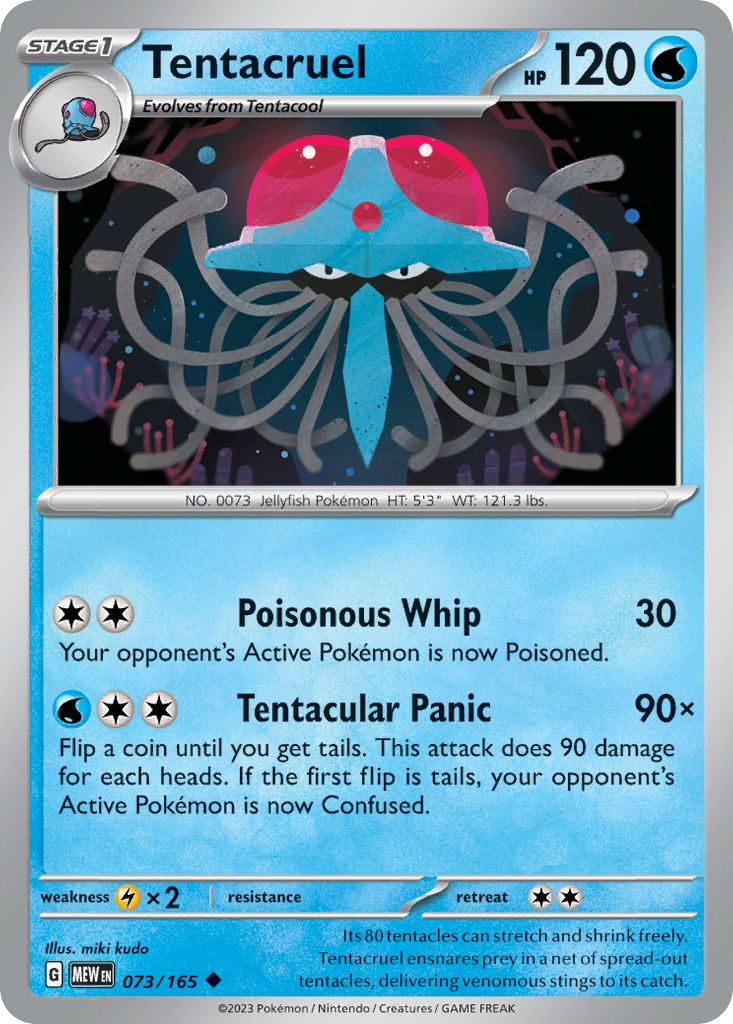 Tentacruel 073/165 - Reverse Holo