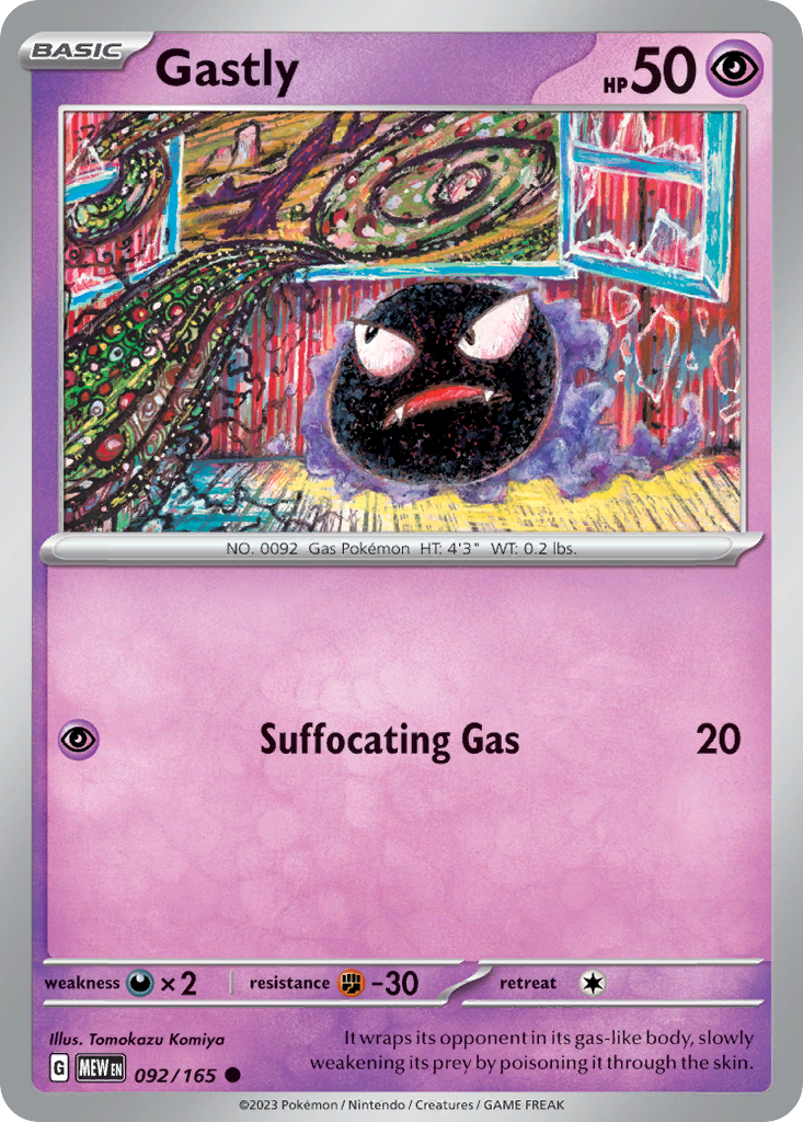 Gastly 092/165 - Reverse Holo