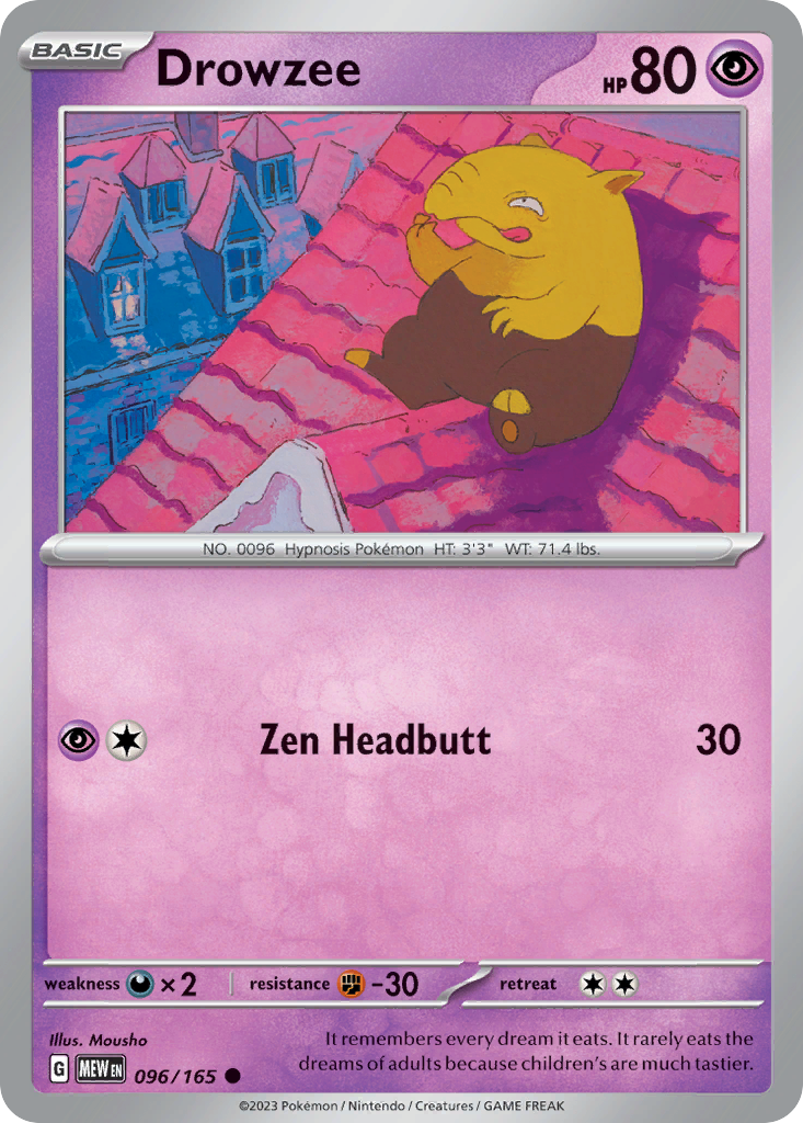 Drowzee 096/165 - Reverse Holo