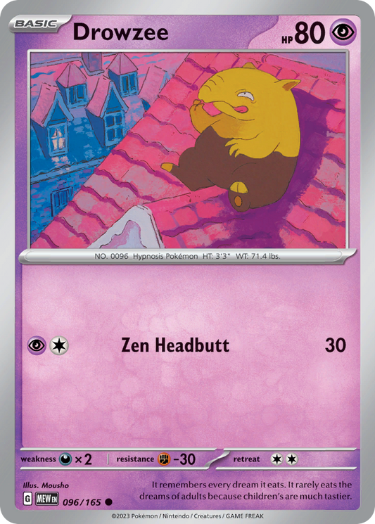 Drowzee 096/165 - Reverse Holo