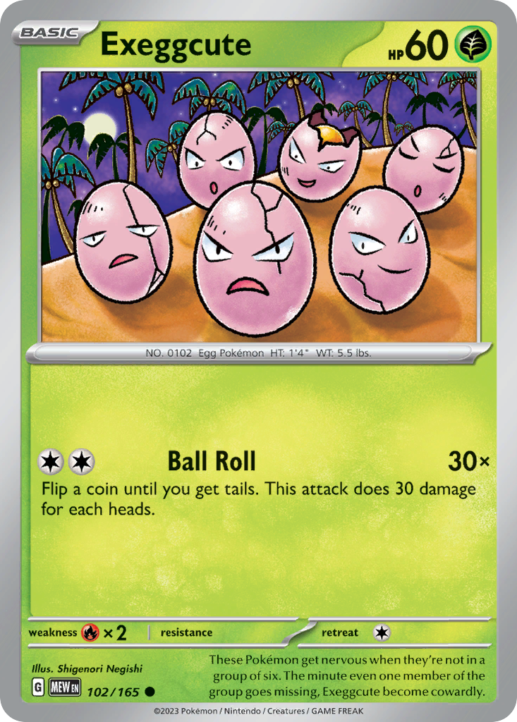 Exeggcute 102/165 - Reverse Holo
