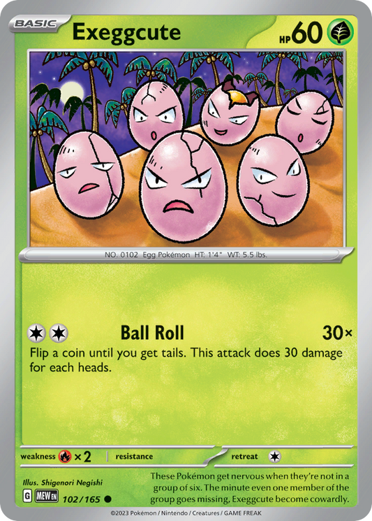 Exeggcute 102/165 - Reverse Holo