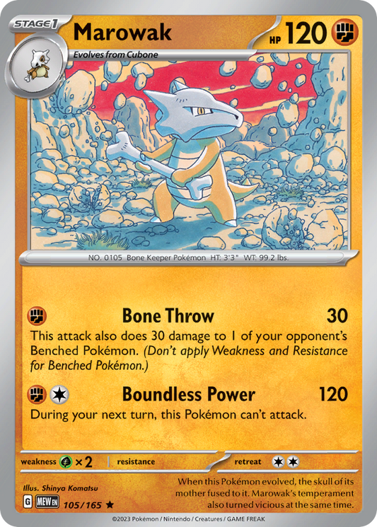 Marowak 105/165 - Reverse Holo