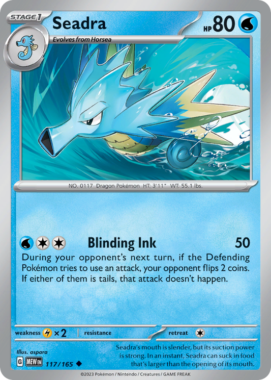 Seadra 117/165 - Reverse Holo