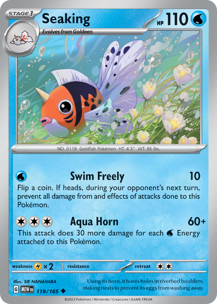 Seaking 119/165 - Reverse Holo