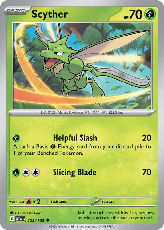 Scyther 123/165 - Reverse Holo