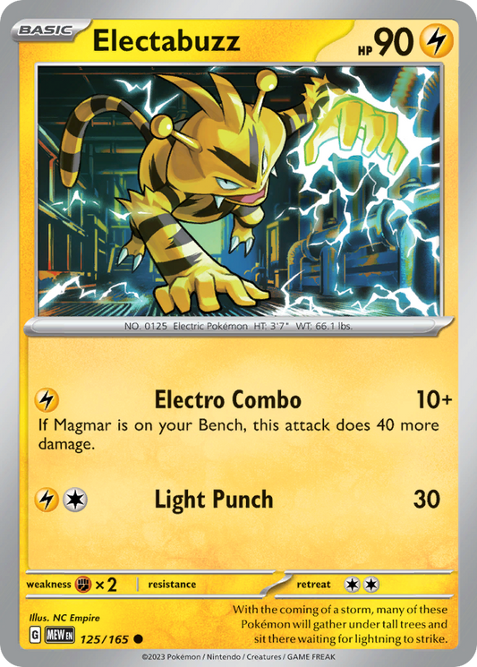 Electabuzz 125/165 - Reverse Holo