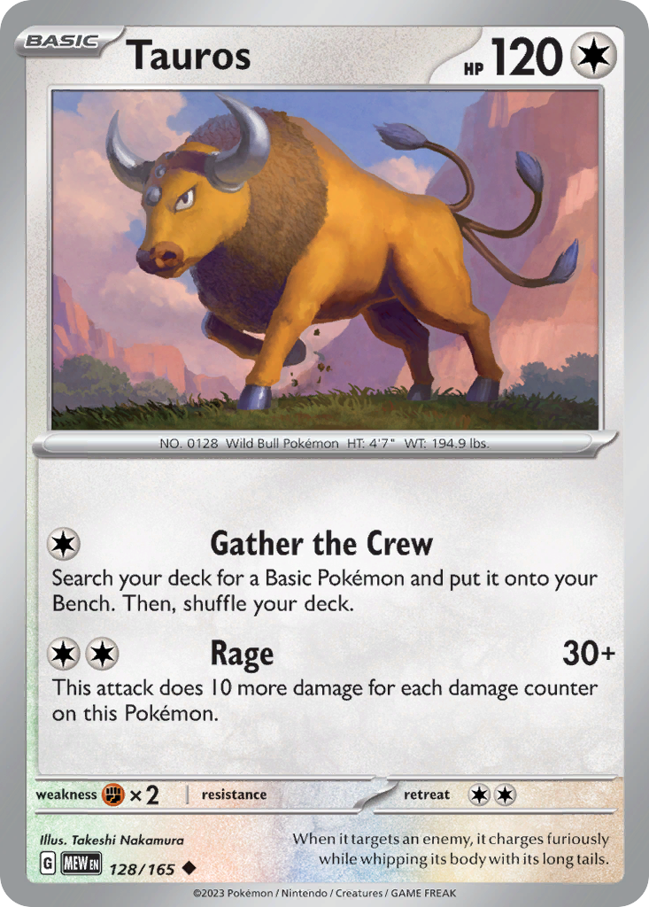 Tauros 128/165 - Reverse Holo