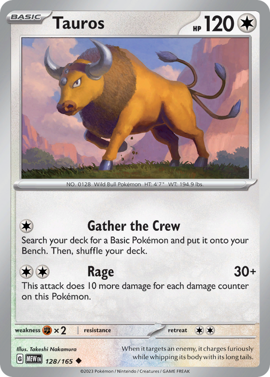 Tauros 128/165 - Reverse Holo