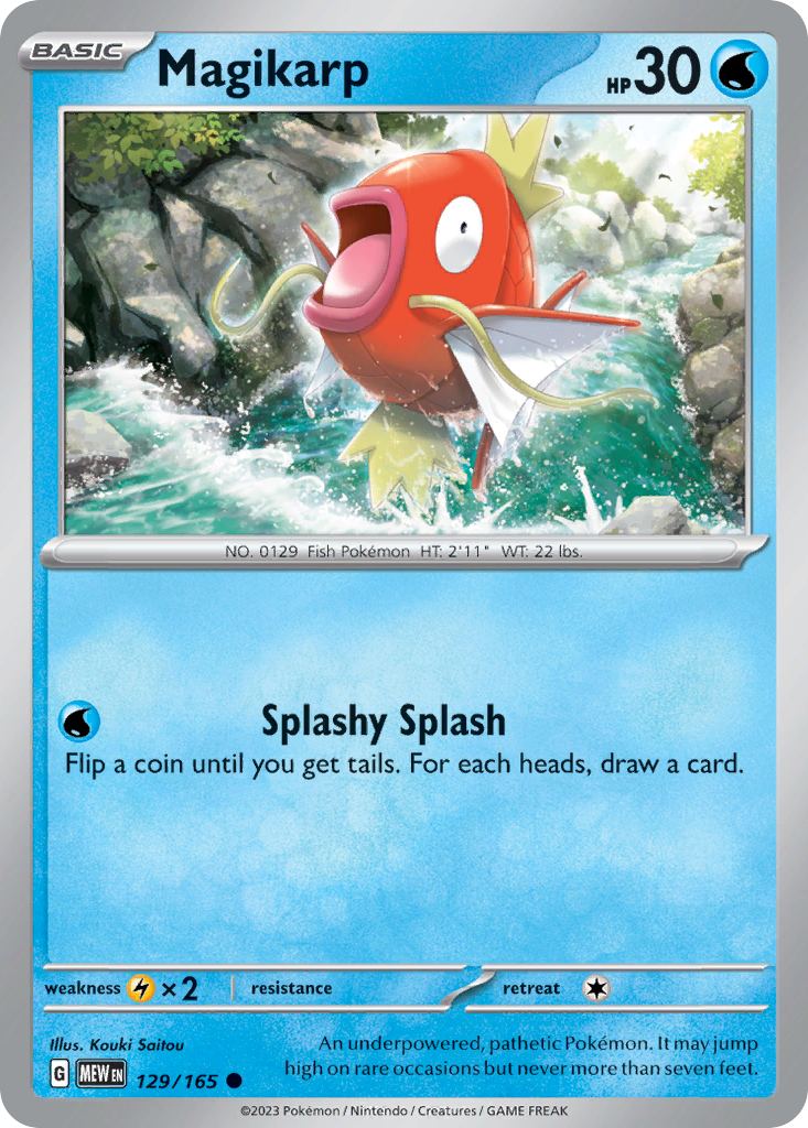 Magikarp 129/165 - Reverse Holo