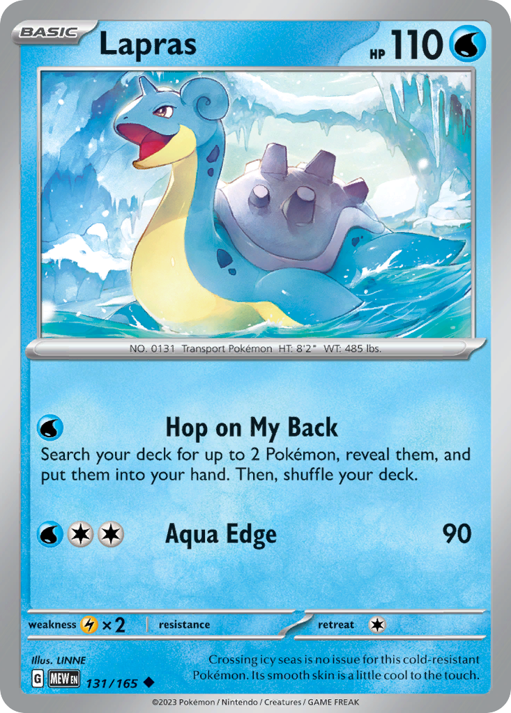 Lapras 131/165 - Reverse Holo