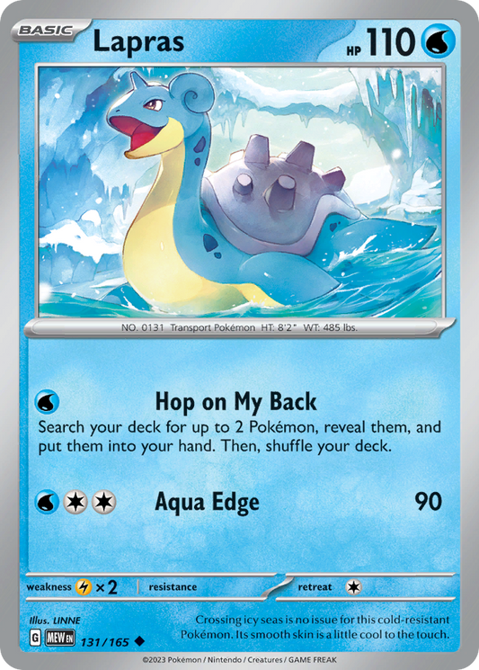 Lapras 131/165 - Reverse Holo