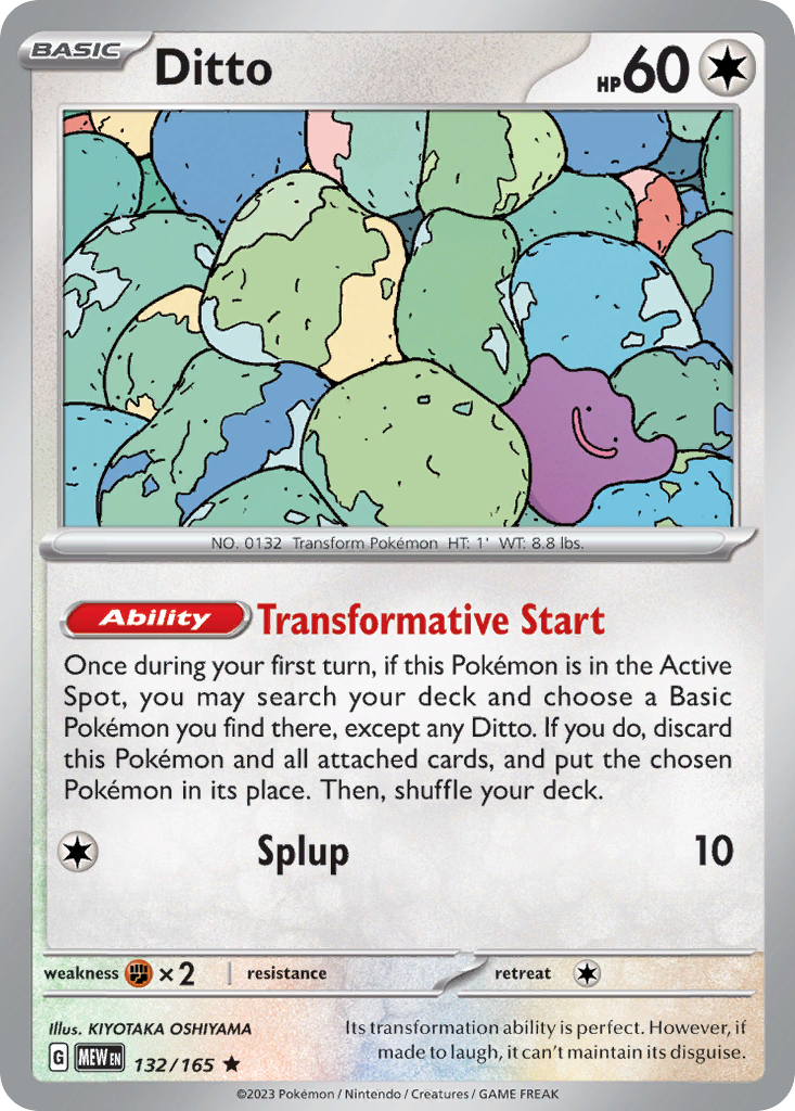 Ditto 132/165 - Reverse Holo