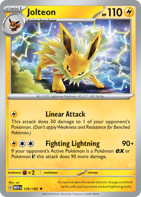 Jolteon 135/165 - Reverse Holo
