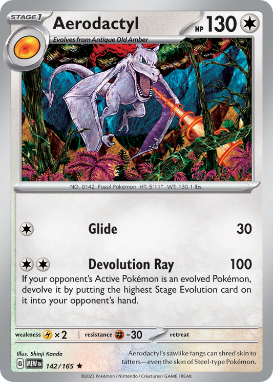 Aerodactyl 142/165 - Reverse Holo