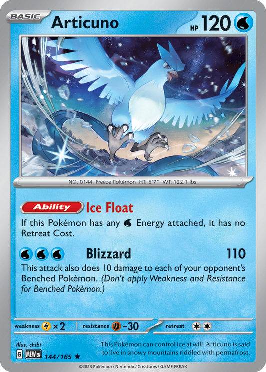 Articuno 144/165 - Reverse Holo