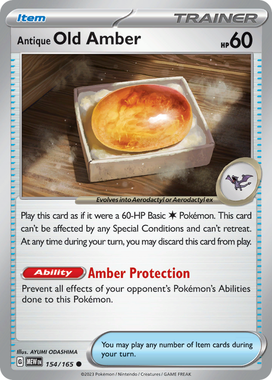 Antique Old Amber 154/165 - Reverse Holo