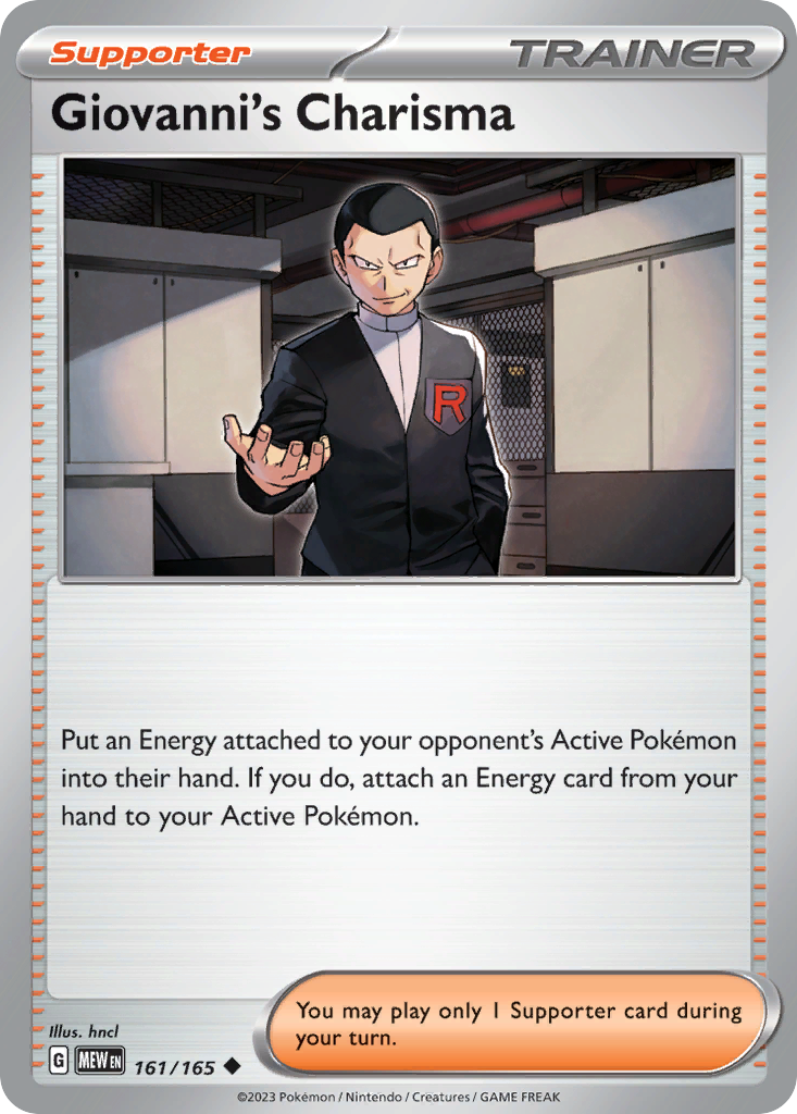 Giovanni’s Charisma 161/165 - Reverse Holo