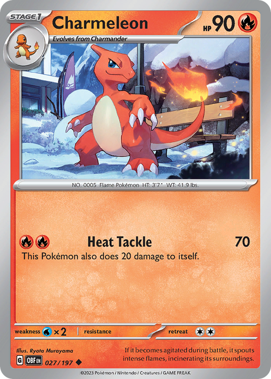 Charmeleon 027/197 - Reverse Holo