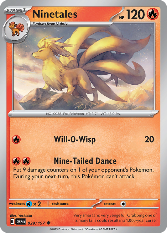 Ninetales 029/197 - Reverse Holo