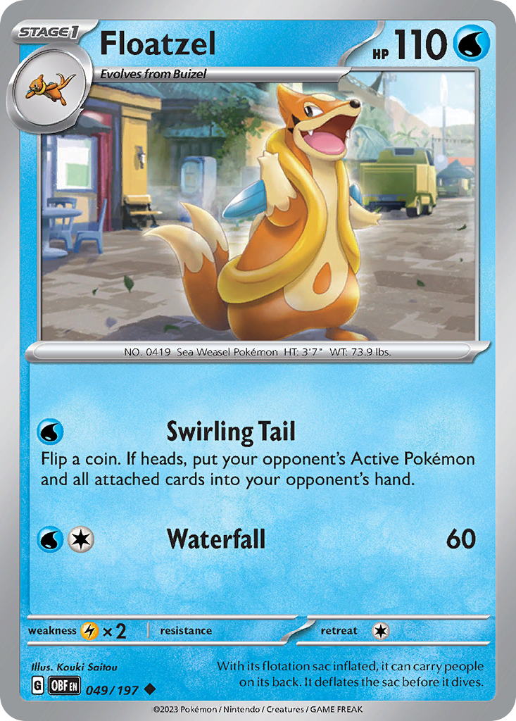 Floatzel 049/197 - Reverse Holo