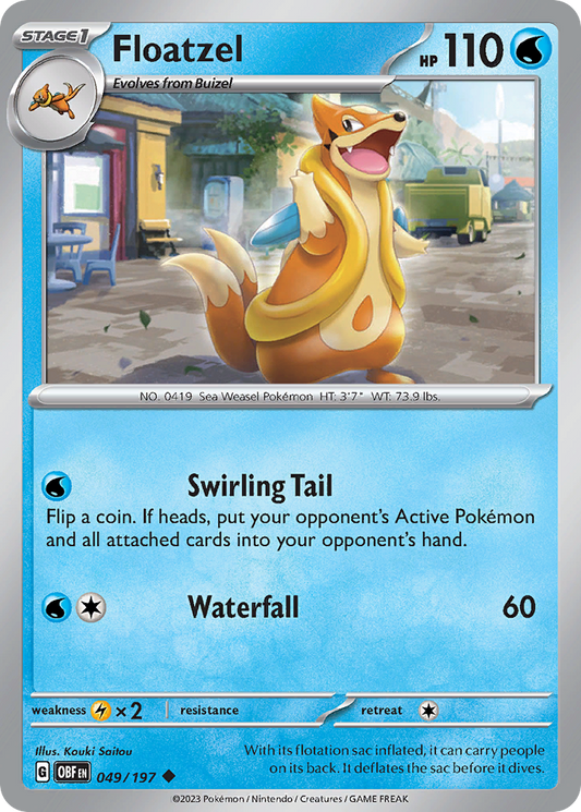 Floatzel 049/197 - Reverse Holo