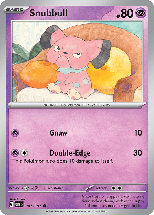 Snubbull 087/197 - Reverse Holo