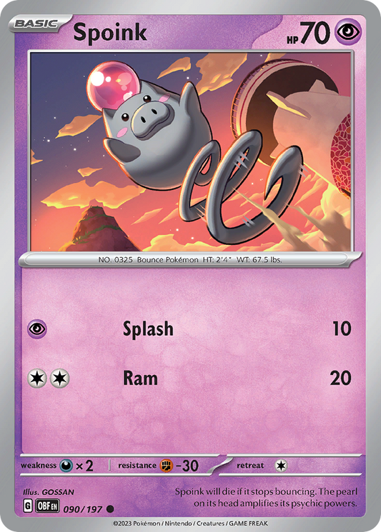 Spoink 090/197 - Reverse Holo