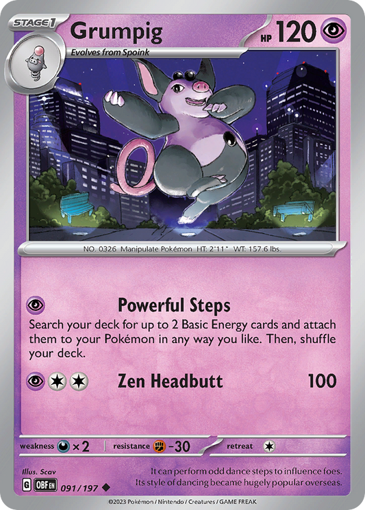 Grumpig 091/197 - Reverse Holo