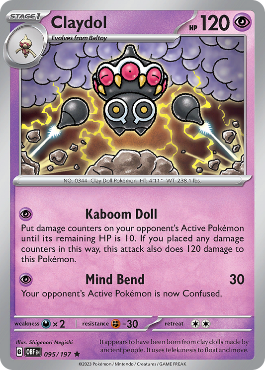 Claydol 095/197 - Reverse Holo