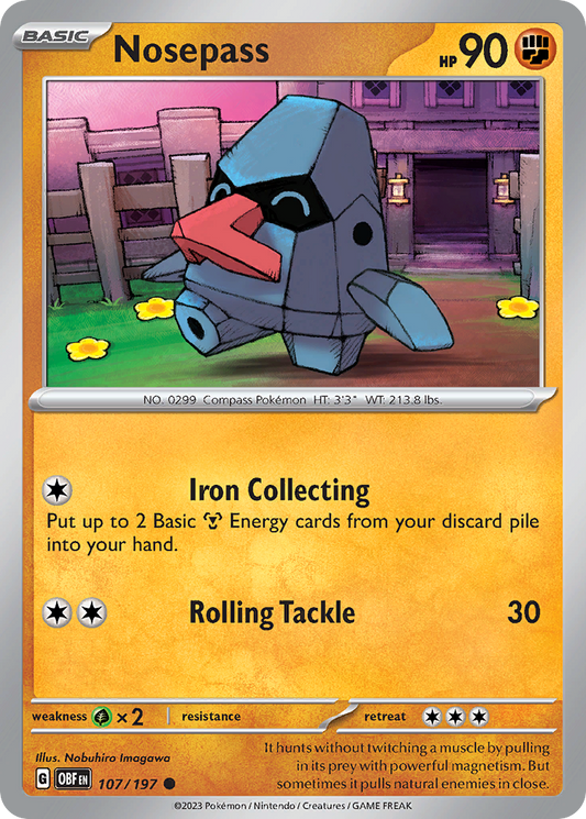 Nosepass 107/197 - Reverse Holo