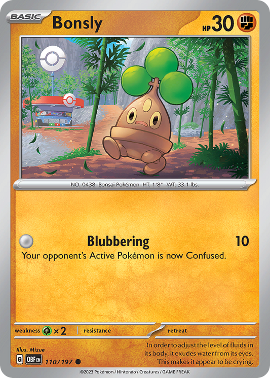Bonsly 110/197 - Reverse Holo