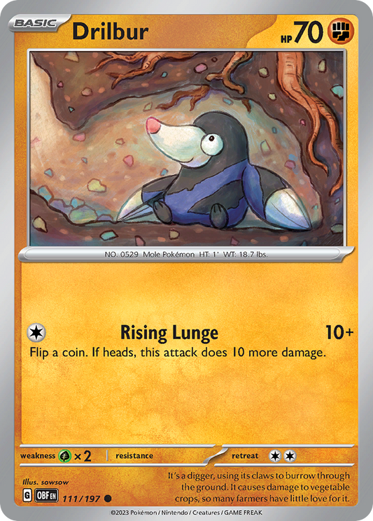 Drilbur 111/197 - Reverse Holo