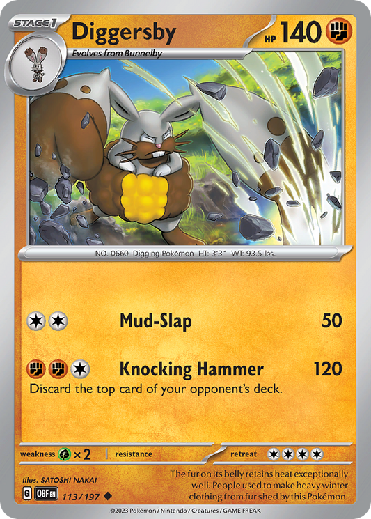 Diggersby 113/197 - Reverse Holo