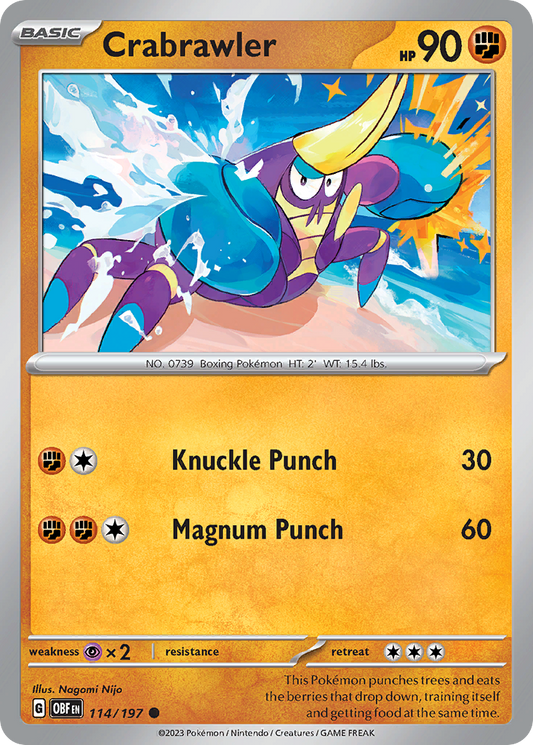 Crabrawler 114/197 - Reverse Holo