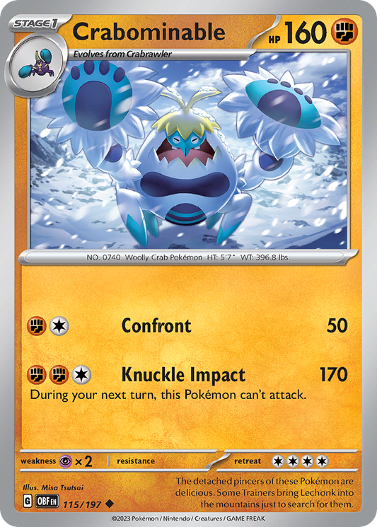 Crabominable 115/197 - Reverse Holo