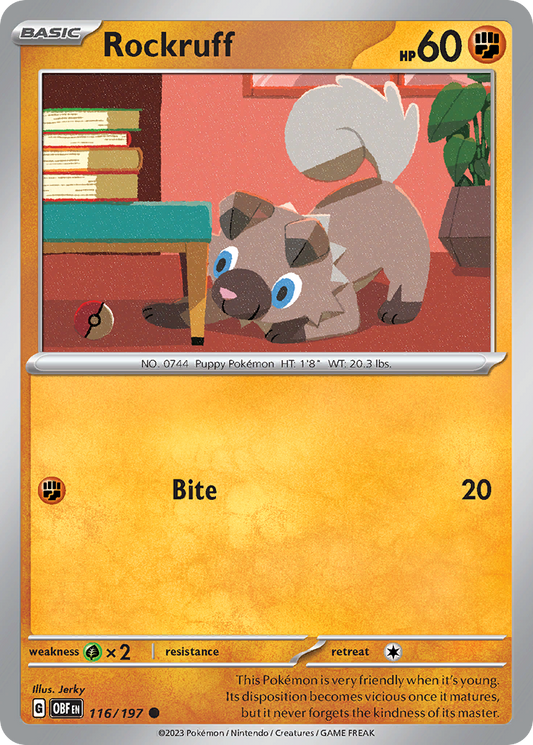 Rockruff 116/197 - Reverse Holo