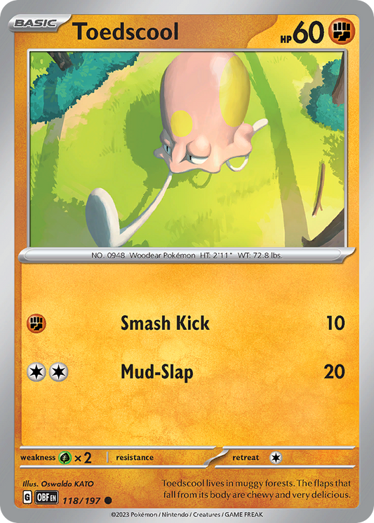 Toedscool 118/197 - Reverse Holo