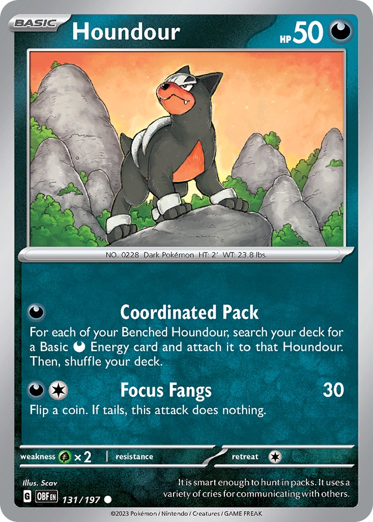 Houndour 131/197 - Reverse Holo